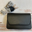 Noah Flapover Crossbody Purse With Guitar Strap - Buenz Gifts