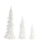 White Christmas Tree Decorations 3 sizes Crandall-Siwa