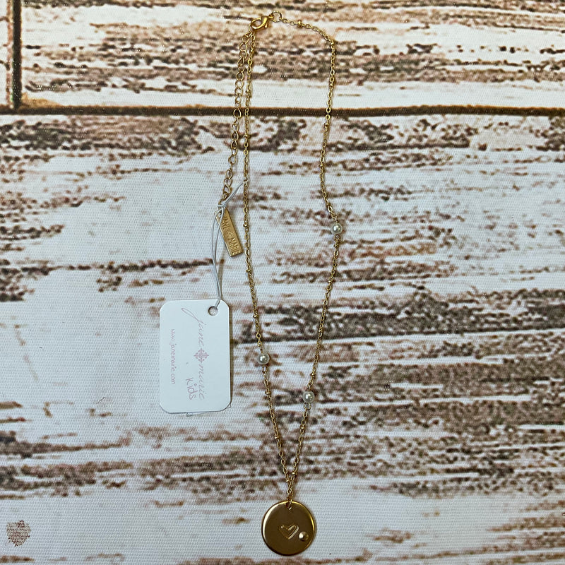 Jane Marie Kids Gold Chain Heart Necklaces