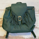 Jewel Bucket Backpacks With Fringe & Tassel Closure - Buenz Gifts