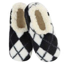 Faux Fur Argyle Plaid Snoozies - Buenz Gifts