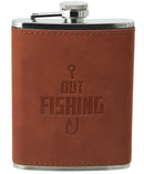 Man Out Brown Theme Flasks - Buenz Gifts
