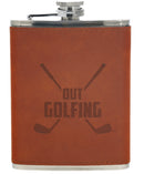 Man Out Brown Theme Flasks - Buenz Gifts