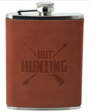 Man Out Brown Theme Flasks - Buenz Gifts