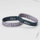 Tap To Pray™ Wristbands Large Symbols of Faith - Taupe - Buenz Gifts