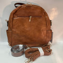 Lillia Convertible Backpack With Zipper Pockets