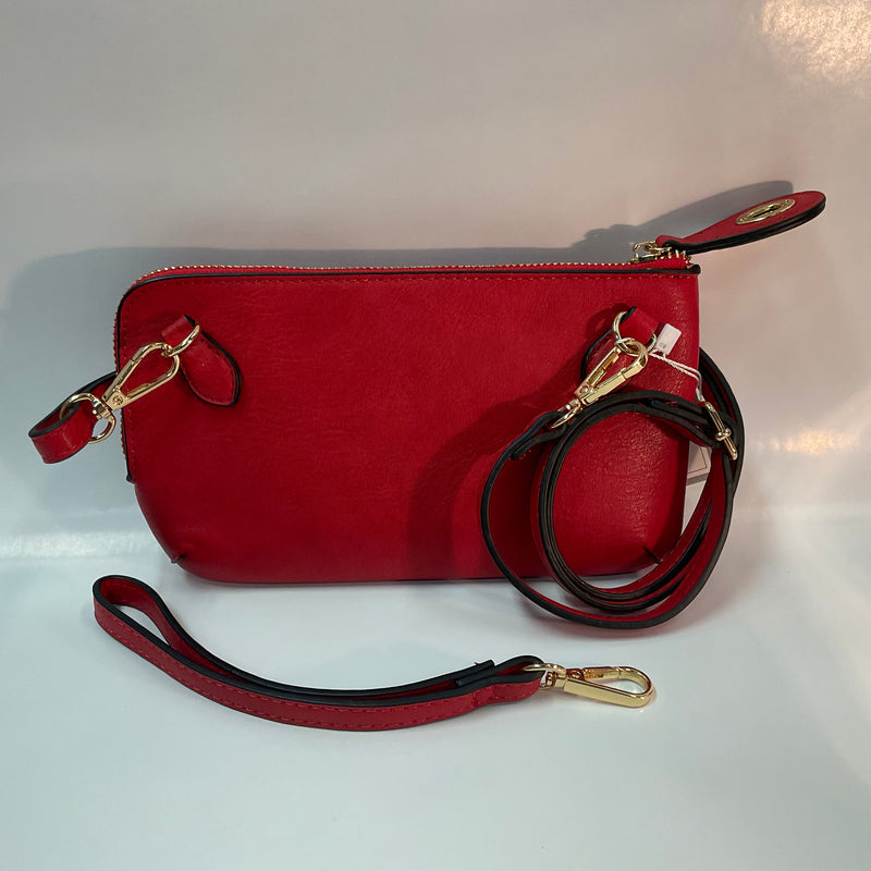 Kendall Wallet Purse With Crossbody Straps & Lock Closure