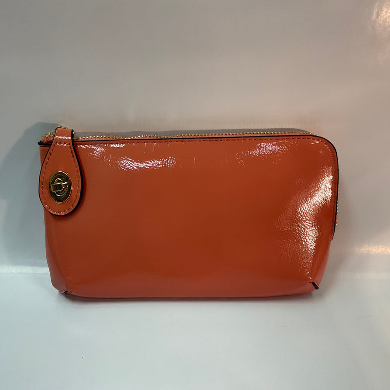 Kendall Wallet Purse With Crossbody Straps & Lock Closure