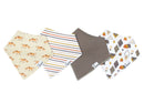 Copper Pearl Bandana Bib Sets 4 Pack
