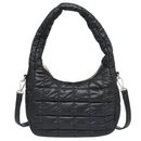 Arden Nylon Puffer Bag With Top Zip Closure