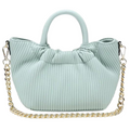 Valency Pleated Satchel With Magnetic Closure Purse