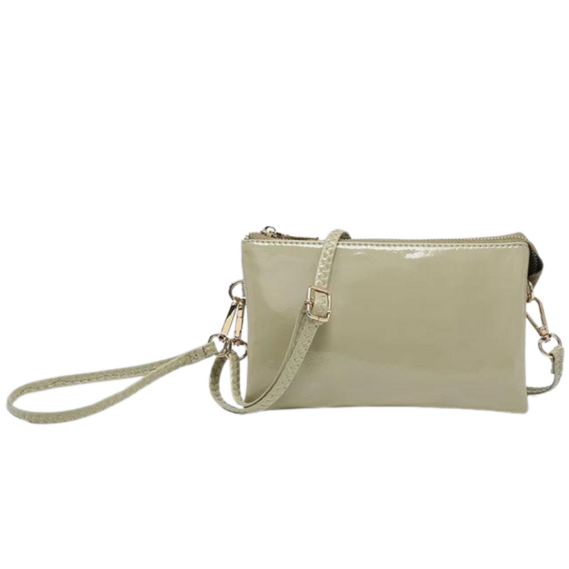 Riley 3 Compartment Purse With Zipper Closure