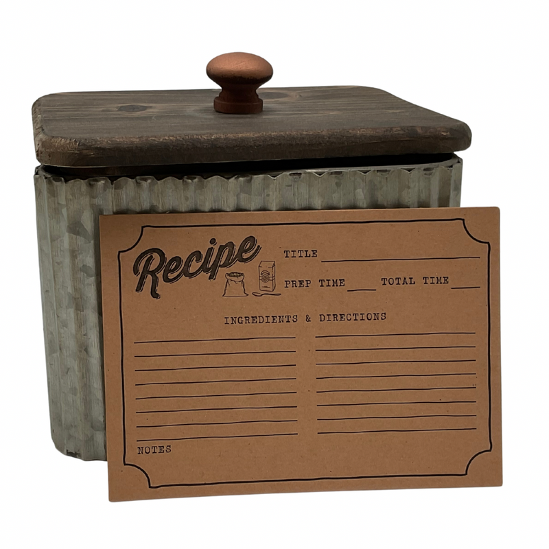 Recipe Box w/ Cards - Draucker