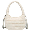 Arden Nylon Puffer Bag With Top Zip Closure