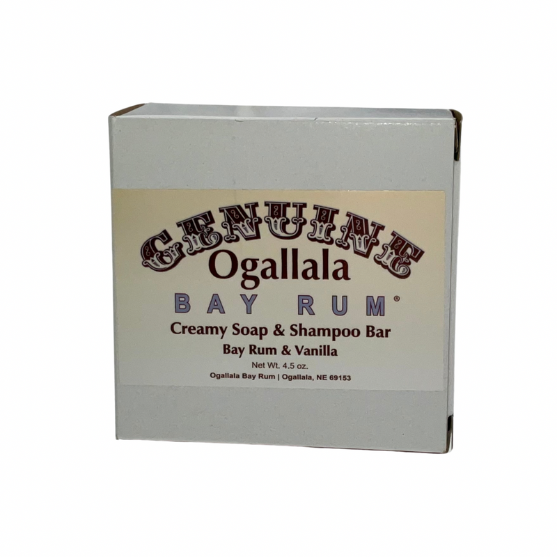 Ogallala Bay Rum Creamy Soap & Shampoo Bars