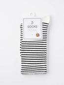 Rufia - Colorful Striped Mid-Calf Socks: Pink / One Size - Buenz Gifts