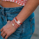 "Sweet" Pink Cherry Hair Tie Bracelets: Small - Buenz Gifts