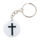 Tap To Pray® Acrylic Keychain: Blue Mountains + Cross - Buenz Gifts