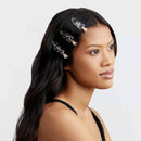 Eco-Friendly Creaseless Clips 4pc Set - Black Terrazzo - Buenz Gifts