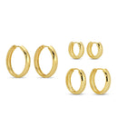 Combo 3, Small To Bold Huggies: Gold