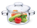 Simax - Nyko Clear Glass Pot, With Lid, 1L - Buenz Gifts