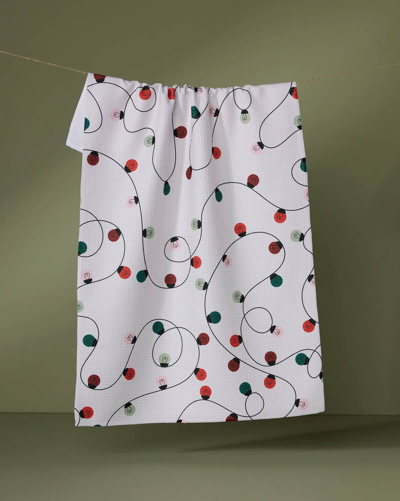 Holiday Lights Tea Towel