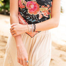 "Inspire" Flower Charm Hair Tie Bracelets: Small