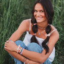 "Wish" Silver Star Hair Tie Bracelets: Medium