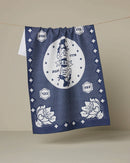 USA Cowgirl Tea Towel: Navy - Buenz Gifts