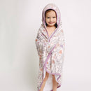 Premium Baby Knit Hooded Towel - Flora