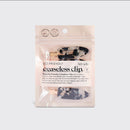 Eco-Friendly Creaseless Clips 4pc Set - Black Terrazzo - Buenz Gifts