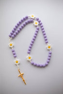 Daisy Smiley Face Children's Rosary: Magenta - Buenz Gifts