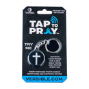 Tap To Pray® Acrylic Keychain: Blue Mountains + Cross - Buenz Gifts