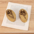 Brass Tone Floral Trinket Boxes (Pk/02 Ast) - Buenz Gifts