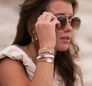 "Rise" Gold Sun Hair Tie Bracelets: Medium