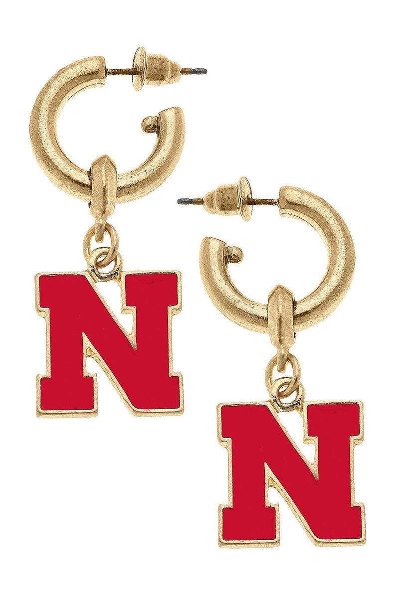 Enamel & Gold Husker Earrings