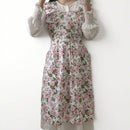 Apros - Floral Ruffle Apron - Sweet & Stylish: Pink - Buenz Gifts