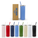 20oz POWDER COATED SKINNY TUMBLER: Hot Pink - Buenz Gifts