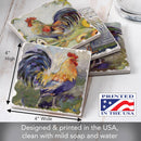 Meadowbrook Farm Assorted Image Tumbled Tile Coaster 4 Pack