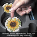 Sunflower Fields Bulk Stone Car Coaster