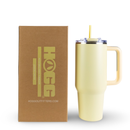 40oz POWDER COATED BIG SWIG TUMBLER: Lemon Cream - Buenz Gifts