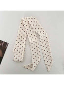 Scarvii - Vintage Floral Pattern Skinny Scarf: Black - Buenz Gifts