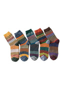 Rufia - Thick Mid-calf Socks for Winter: Green - Buenz Gifts