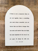 If There Is Ever a Tomorrow Arch | Nursery Decor: 7x10"