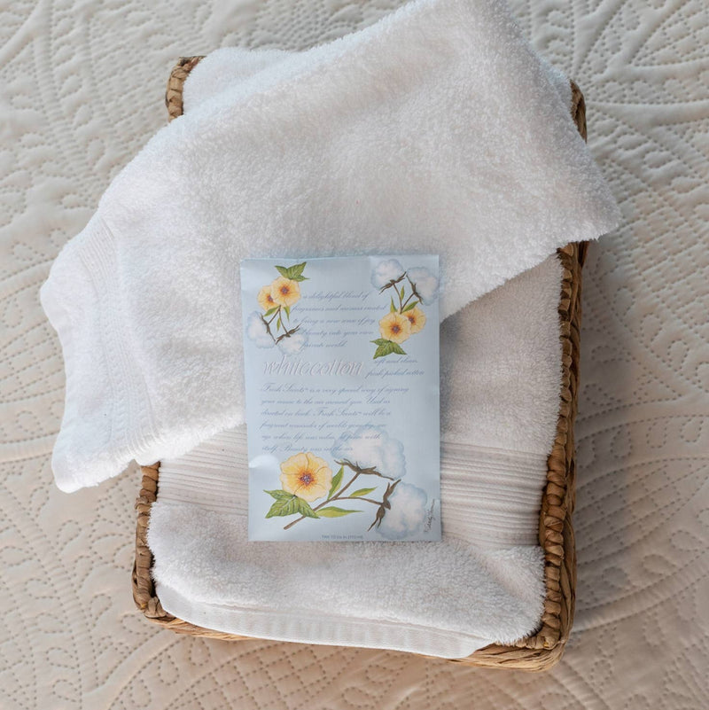 Fresh Scents | White Cotton Sachets | Clean, Laundry Scent