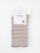 Rufia - Colorful Striped Mid-Calf Socks: Blue / One Size - Buenz Gifts