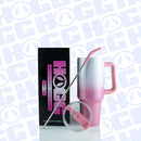 40oz SUBLIMATION CLEAR TRAVELER TUMBLER: WHITE - Buenz Gifts