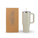 40oz POWDER COATED BIG SWIG TUMBLER: Beige - Buenz Gifts