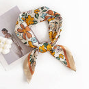 Scarvii - Cute Floral Square Scarf: PURPLE / 70*70 - Buenz Gifts