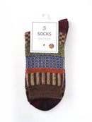 Rufia - Thick Mid-calf Socks for Winter: Green - Buenz Gifts